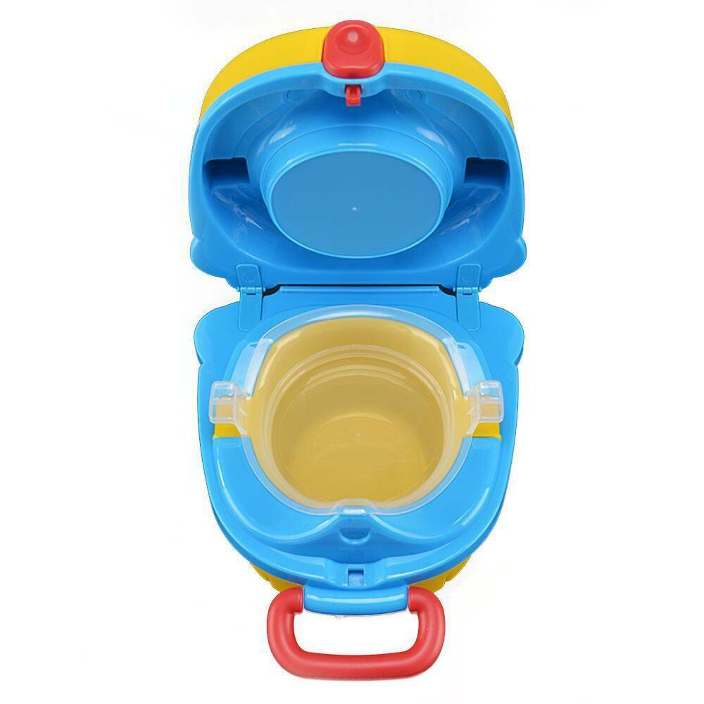 Draagbare Baby Potje Multifunctionele Baby Wc Cartoon Potje Pot Training Meisjes Jongen Potje Kids Stoel Toiletbril Kinderen Pot: Geel