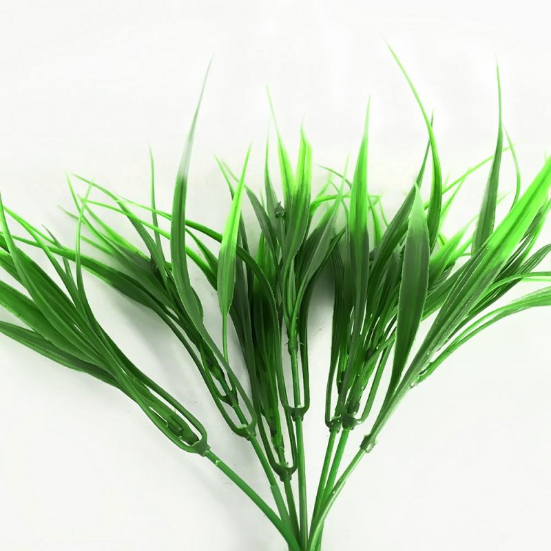 1Pcs Kunstmatige Nep Gras Plastic Groene Gras Plant Bloemen Home Office Tabel Desk Decor Verse Ornament Op Verkoop