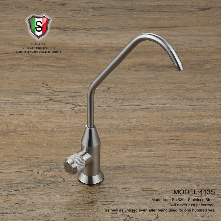 Robinet Eau Potable Inox SUS304 Brossé - Robinet Osmose Inverse Rotation 360° Sans Plomb