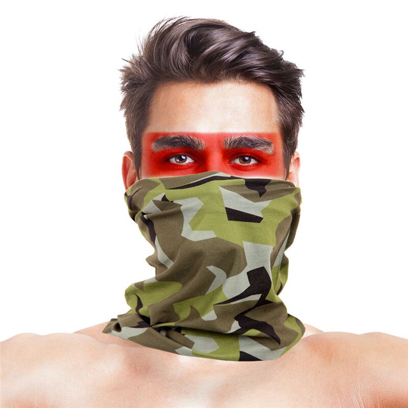 Haut-saut camouflage pêche masque facial écharpe Polyester coupe-vent hiver tête cou plus Headweara Rock pêche vêtements accessoires: 026