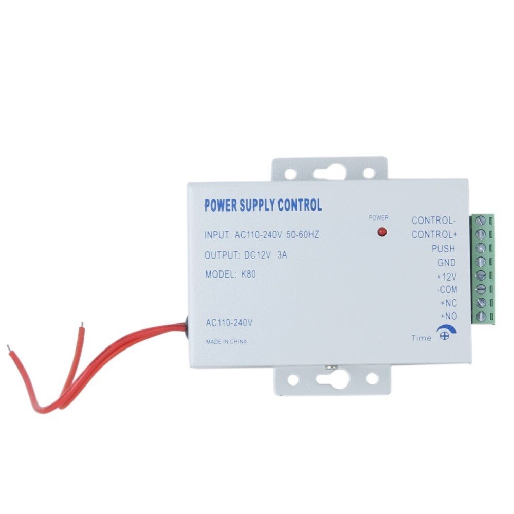 YobangSecurity AC 110-240 V DC 12 V 3A Voeding Voor Deur Toegangscontrole Wereldwijd Voltage