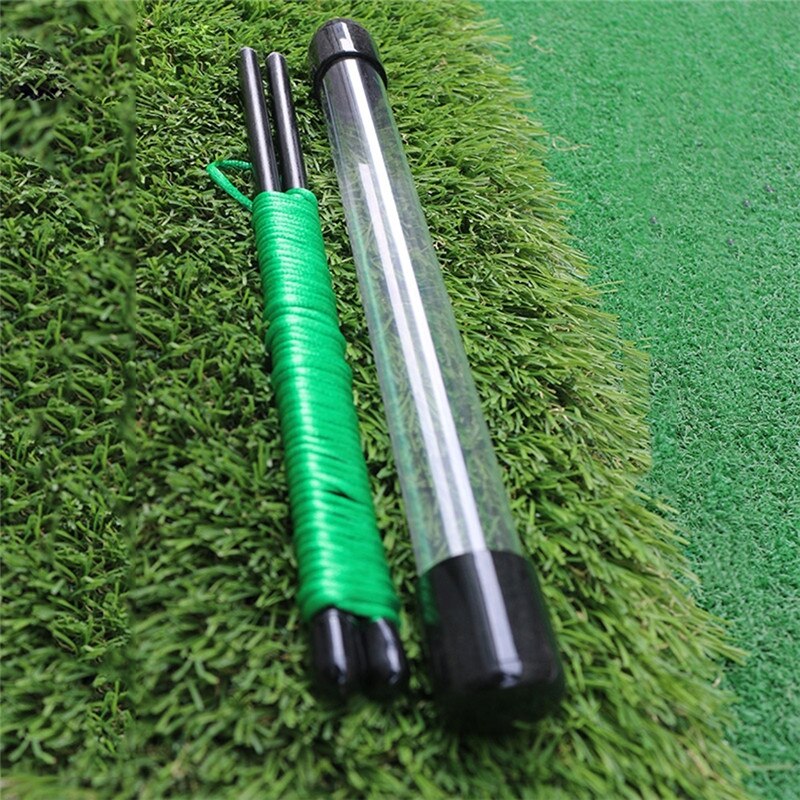 1pc Golf Alignment Sticks Fiberglass Swing Putting String Pegs Golf Direction Practice Training Aids