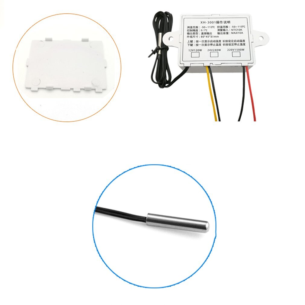 Temperature Controller Thermal Control Switch Multifunction Digital Temperature Controllers Waterproof Probe Accessories