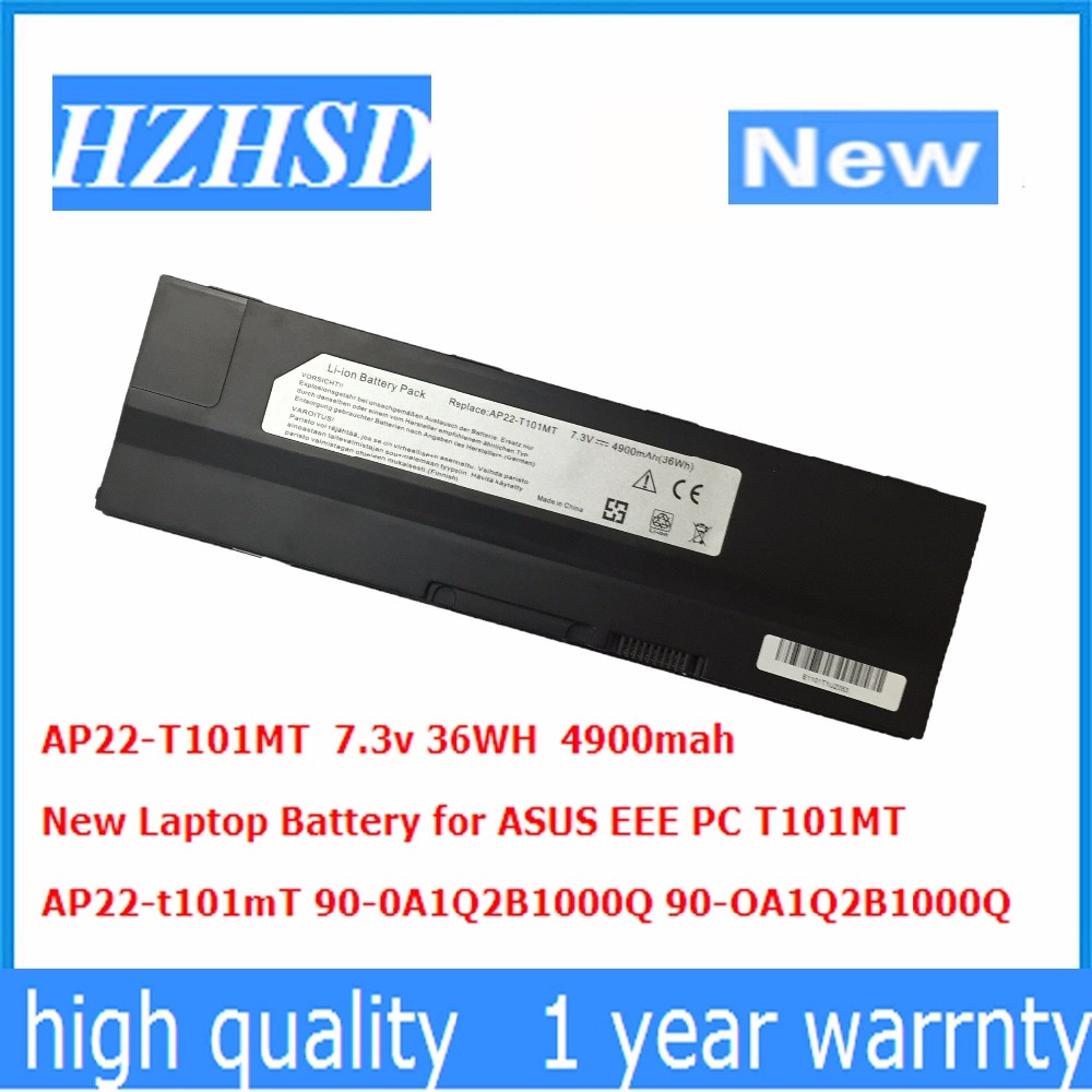 7,3 v 36WH 4900mah AP22-T101mT batería de portátil para Asus EEE PC T101MT 90-0A1Q2B1000Q 90-OA1Q2B1000Q