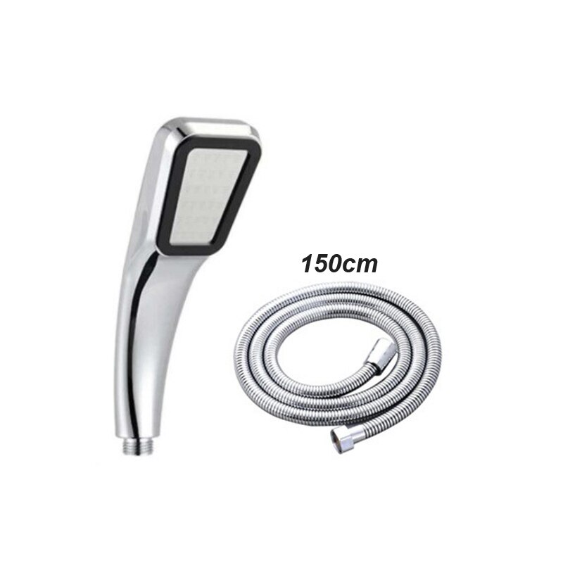 Untior 300 Gaten Douchekop Water Saving Flow Met Chrome Abs Regen Hoge Druk Sproeikop Beugel Slang Badkamer Accessoires: 2Pcs