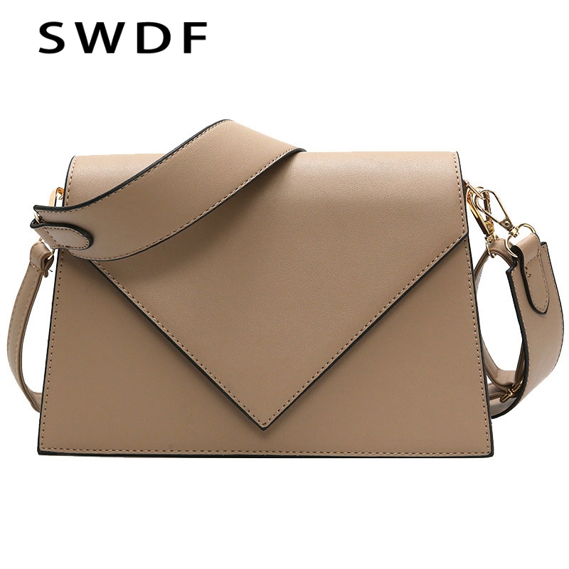 SWDF nouvelle décontracté sac carré en cuir PU femmes sac à main de créateur Simple épaule sacs de messager