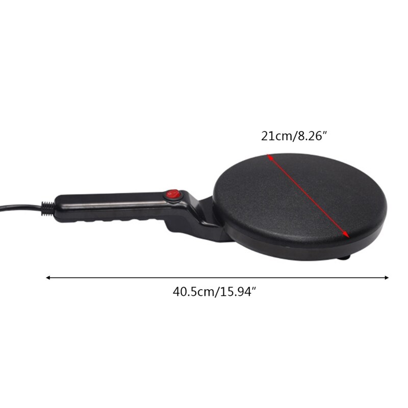 Elektrisk crepe maker pizza pandekage maskine non-stick stegeplade bradepande kage maskine køkken bageværktøj