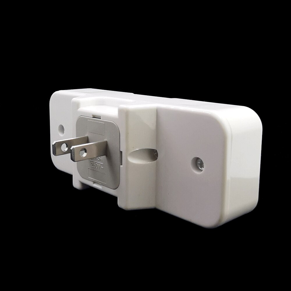 White Copper America 250V 6A 125V 10A US Universal Wall Socket 2 Way Outlet Converter Plug Adapter With on off Switch