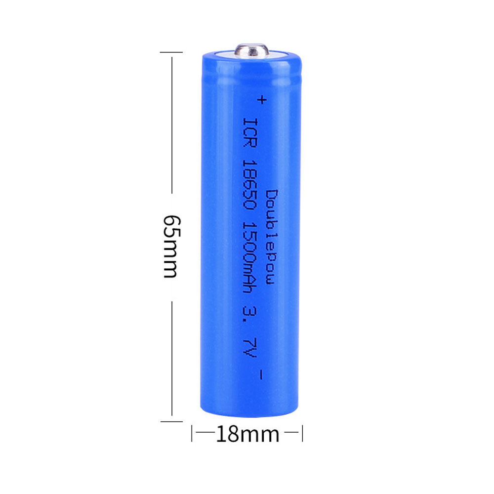 NUOVA batteria Doublepow 18650 batteria ricaricabile al litio 3.7V 1500mah 18650 per torcia elettrica ecc