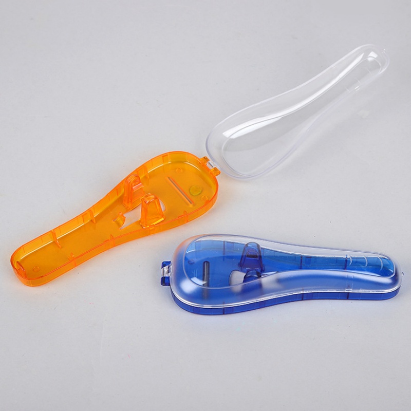 1-delige lege handmatige scheermes reisetui scheerapparaat houder doos draagbare plastic handmatige scheermes trimmer beschermer doos