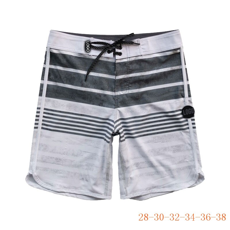 Phantom boardshorts fitness fitness boxershorts för män snabbtorkande surfing randig vattentät spandex: 36