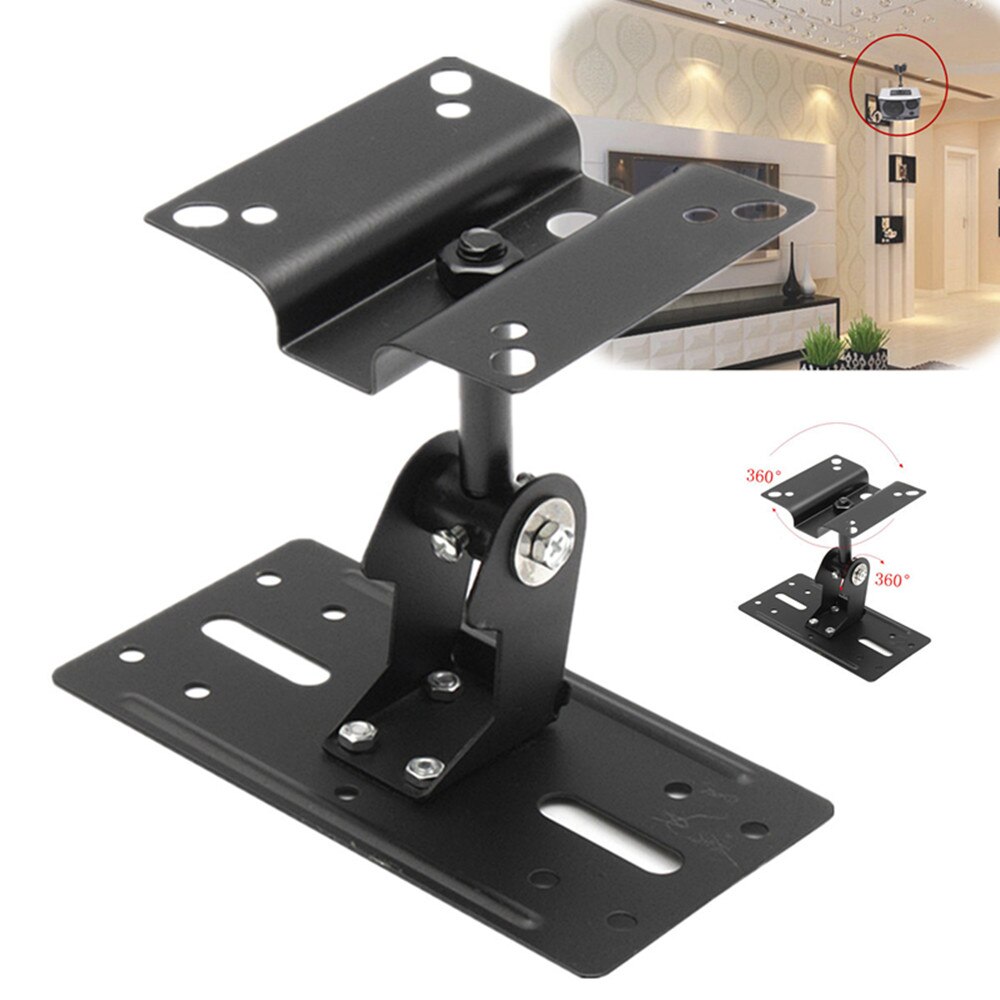 Home Theater Audio stand Steel Adjustable Speaker Ceiling Wall Mount Brackets 15kg Loading For Speakers Stable Hold
