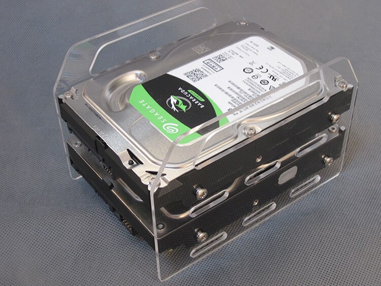 Hard disk Acrylic support Extended mechanical hard disk cage with external multilayer support 3.5 desktop hard disk box