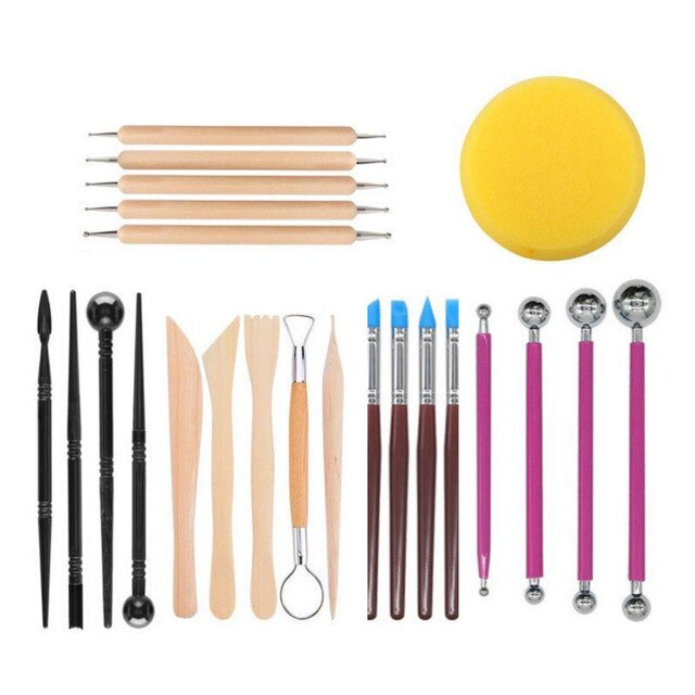 Tsathoggua Polymeer Klei Gereedschap Set, Klei Sculpting Gereedschap, Aardewerk Gereedschap Kit, Ball Stylus Dotting Gereedschap, Modellering Klei Gereedschap, Lucht Droog Klei Gereedschap, Aardewerk