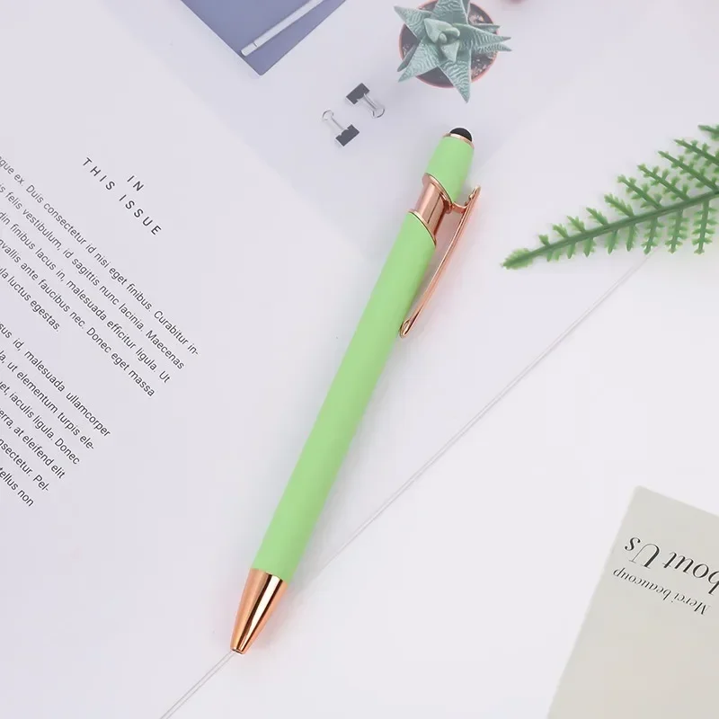50 Stück leere Metallstifte, Aluminium-Kugelschreiber, Multifunktionsstift, Geschenkstifte: Lavendel