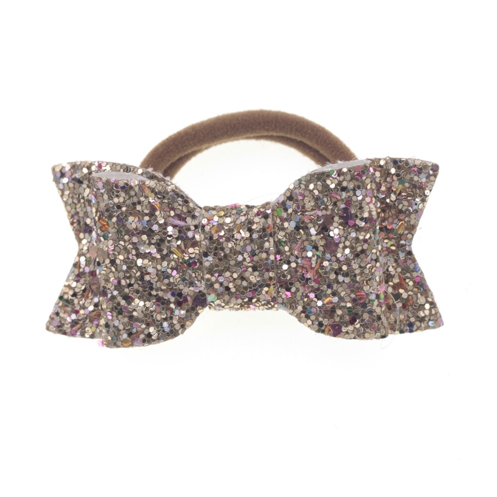 Baby nylon pannband med paljett rosett flicka diy blomma elastiskt pannband barn huvudbonader barn håraccessoarer