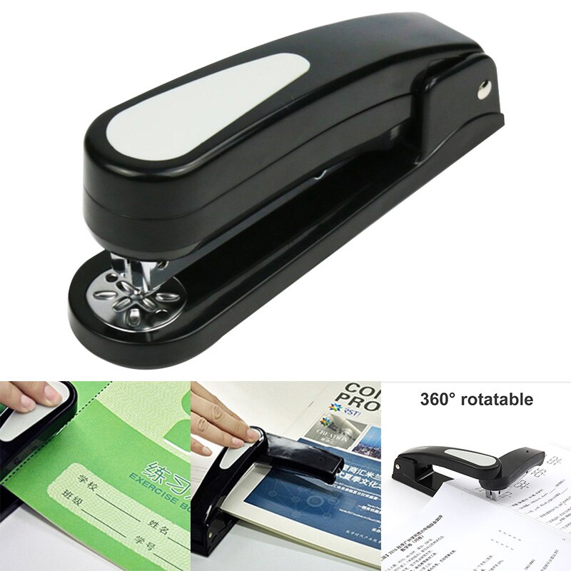 Rotary Stapler 20 Pages 360 Degree Rotation Durable Easy Operation for 24/6 26/6mm ND998