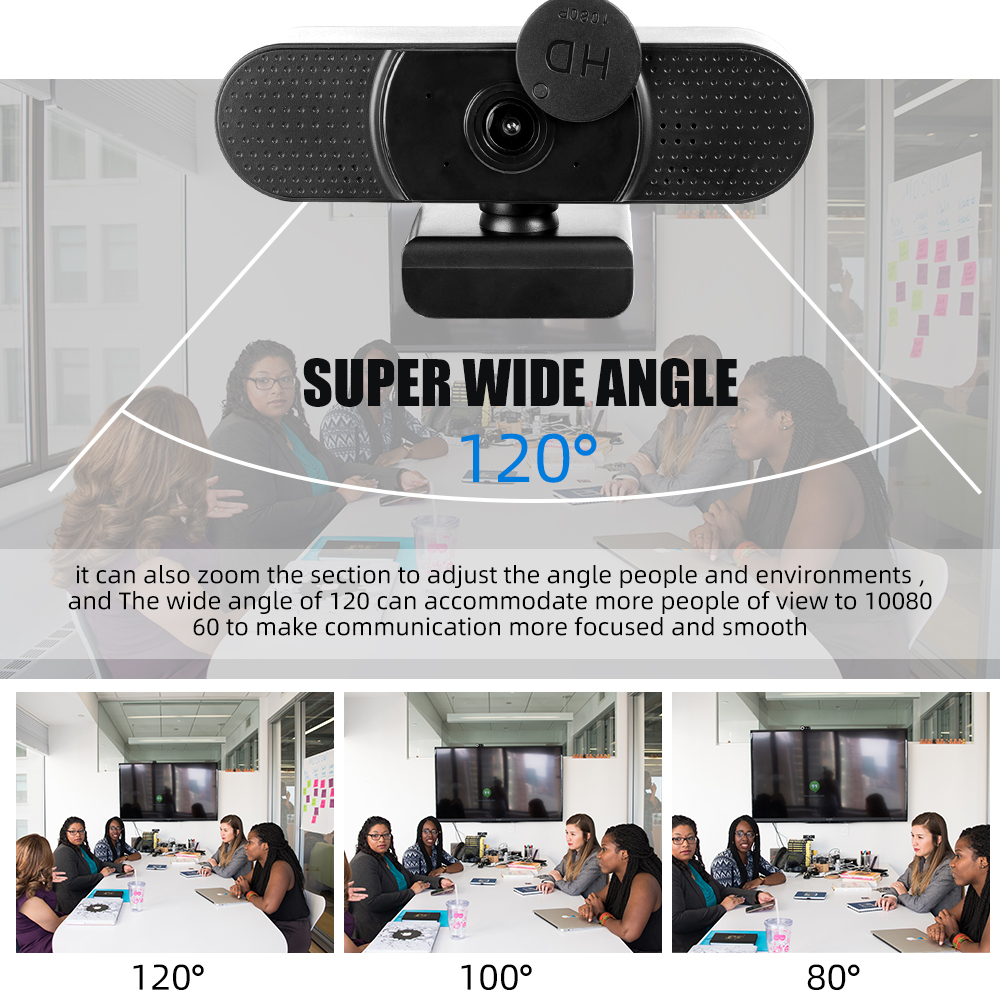 1080P Webcam Conference PC Webcam Autofocus USB Web Camera Laptop Desktop For Office Meeting Home With Mic 1080P HD Web Cam