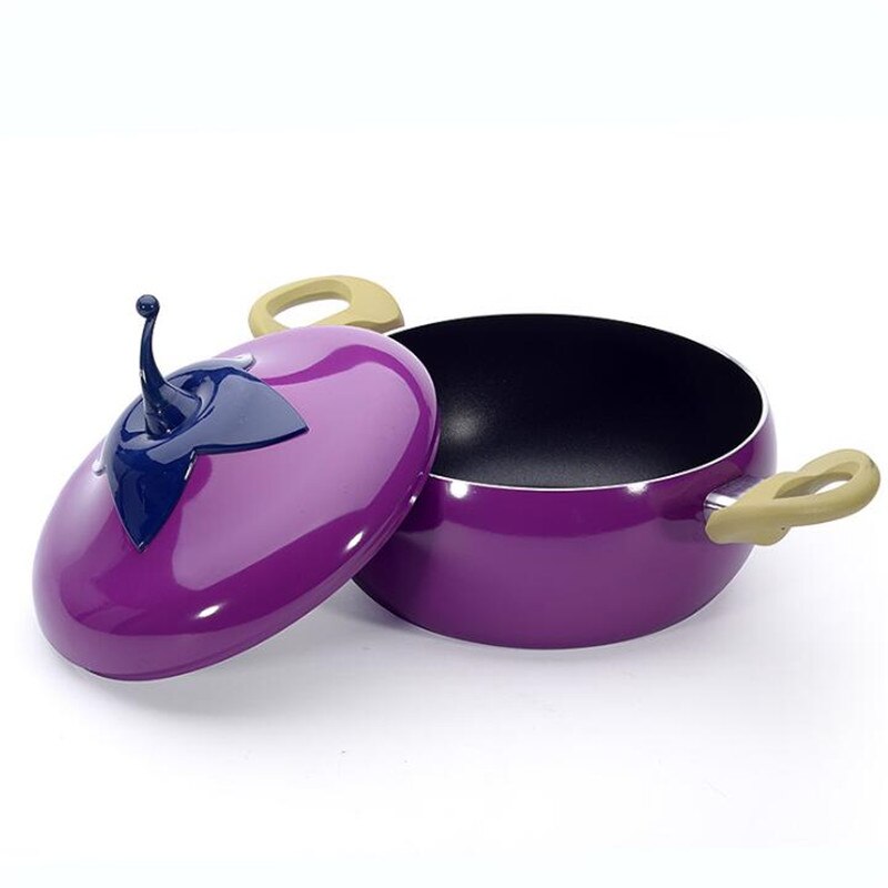 20Cm Keuken Soeppan Fruit Pan Non-stick Aluminium Saus Pan Boiler Tomaat Vorm Geen Dampen Huishoudelijke Koken gereedschap Keukengerei