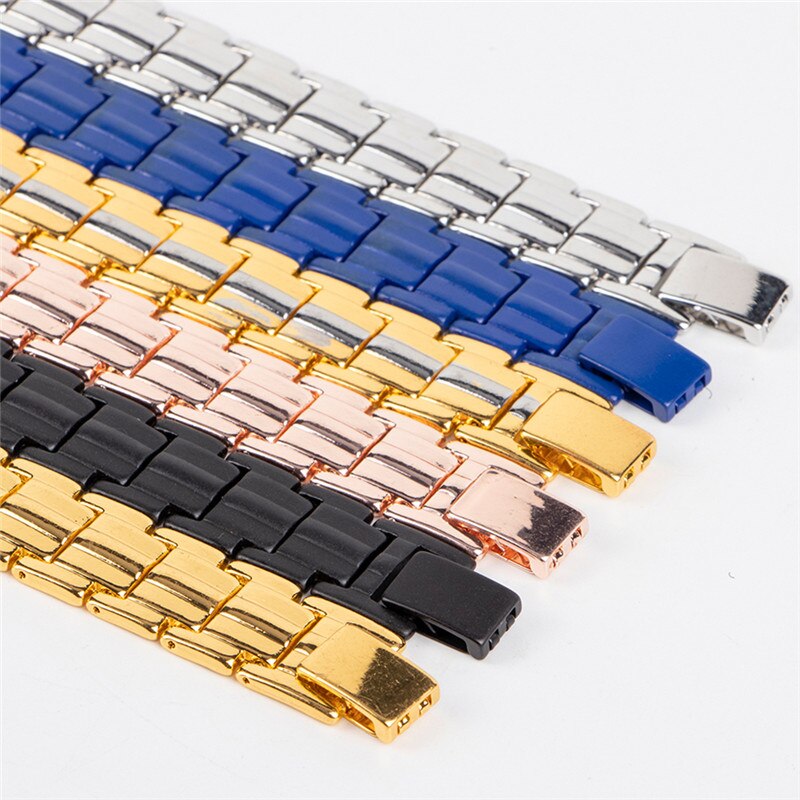 Pulsera magnética saludable para mujeres, brazaletes de magnetita con imanes de terapia de poder, joyería para el cuidado de la salud, inoxidable