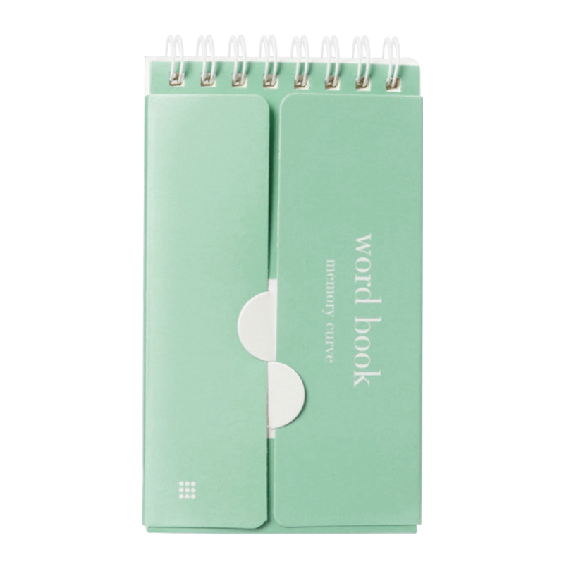 Mini carnet de Notes en spirale, livre de mots anglais, carnet de poche, Notes d&#39;écriture, 85DD, 87 feuilles: Green