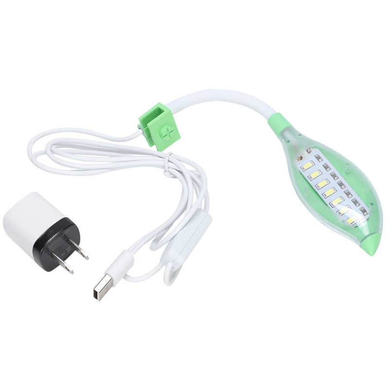 Luz LED para acuario, tanque de tortuga, lámpara de abrazadera LED, Mini animales, mascotas, acuario: Default Title