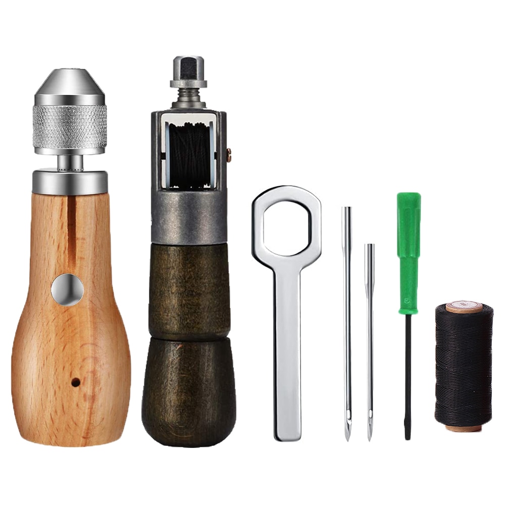 Leder NäHenne Ahle Gewinde Bausatz DIY Manuelle Nähmaschine Schnelle Hefter Leder Handwerk NäHenne Schuster Leinwand Reparatur Werkzeug