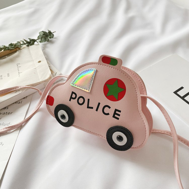 Cartoon Coin Purse Lovely Children&#39;s PU Messenger Bag Cute Girls Cartoon Shoulder Bags Mini Coin Purse Handbags Mini Bag: Roze