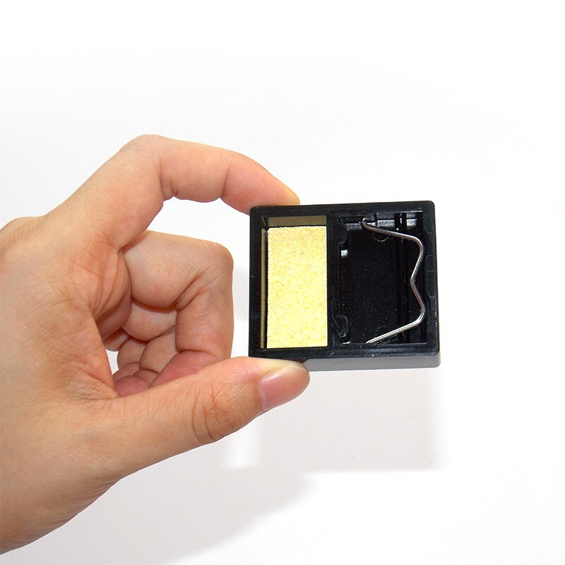 Portable Electric Soldering Iron Frame With Solder Sponge Metal Support Soldering Iron Stand Holder Include Tip Cleaner Sponge