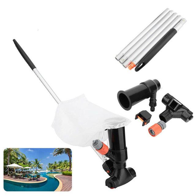 Mini Jet Swimming Pool Vacuum Cleaner Floating Objects Suction Fountain Pond Head Vacuum Brush Cleaner Cleaning Tools 1 set: A