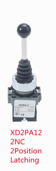 2NO 2 Position Latch XD2-PA12 PA14 rocker joystick controller spring return Rotary Cross Switches reset PA22 PA24 4NO 4 Position: XD2-PA12