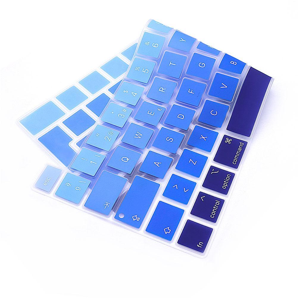 Rainbow Color Silicone Spanish Keyboard Skin Cover For MacBook Pro 16 A2141 M1 Chip A2338/A2251/A2289 +