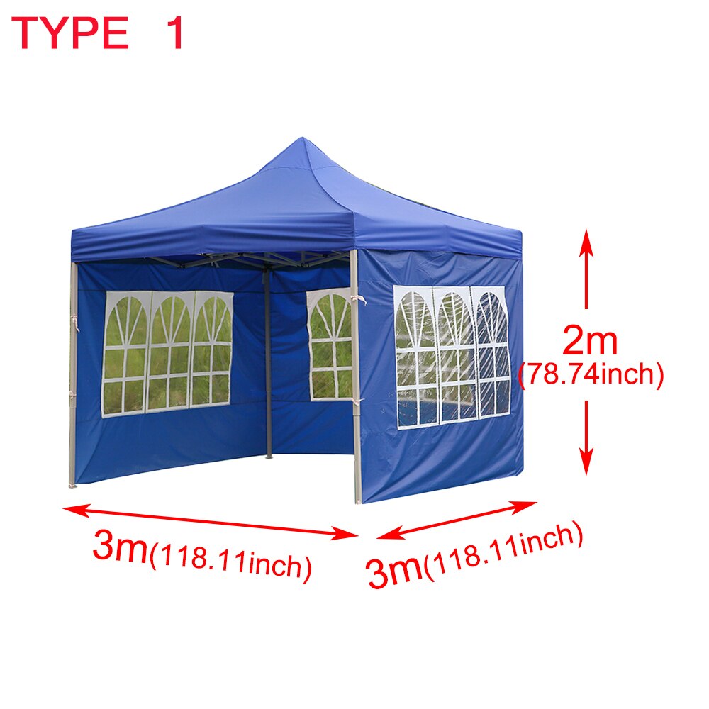 Tente imperméable portative extérieure d'ombre de jardin de mur latéral de remplacement de tente imperméable de tissu d'oxford abri sans dessus d'auvent