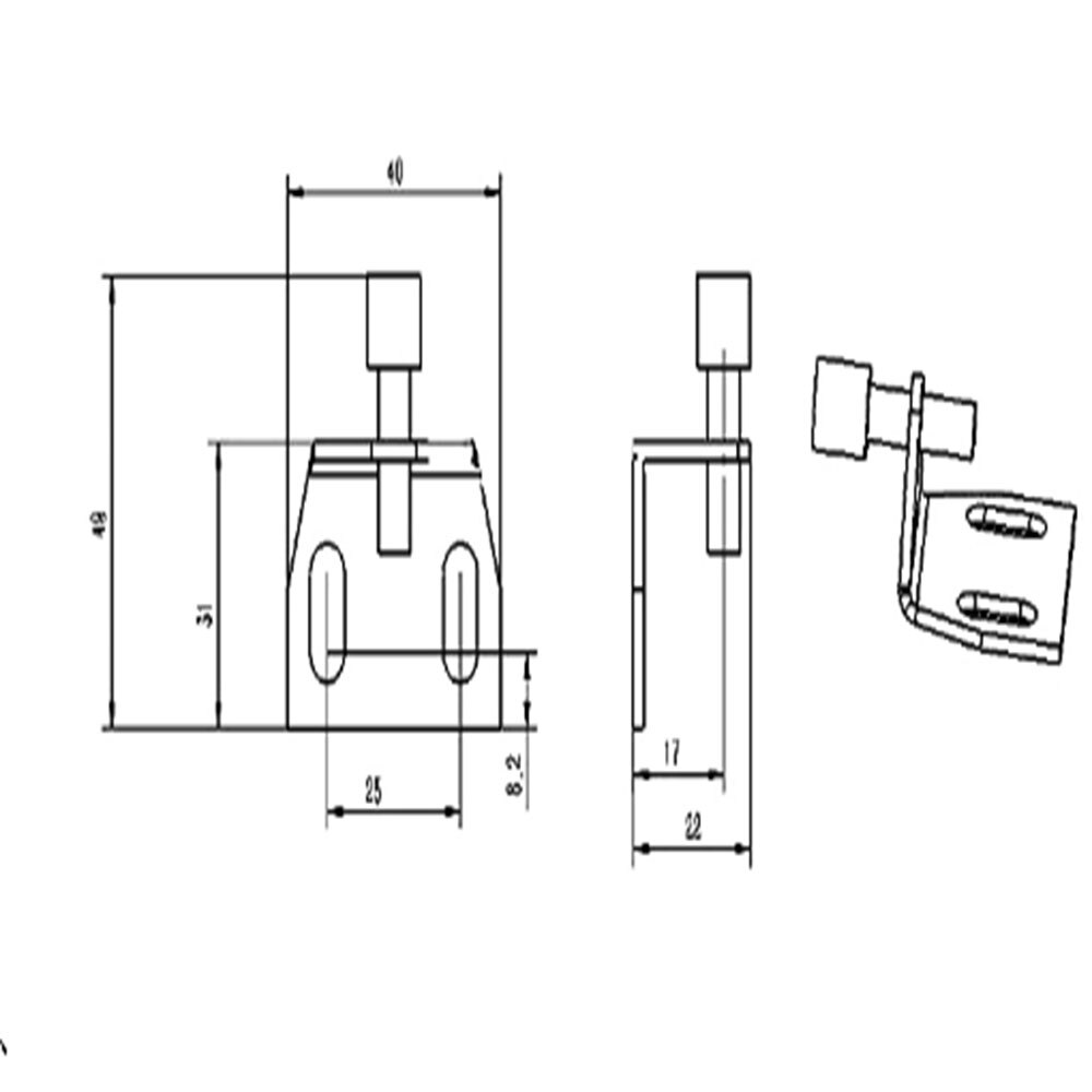 Perfil de aluminio de succión de puerta curvada, correa de succión de puerta magnética ajustable 30 40
