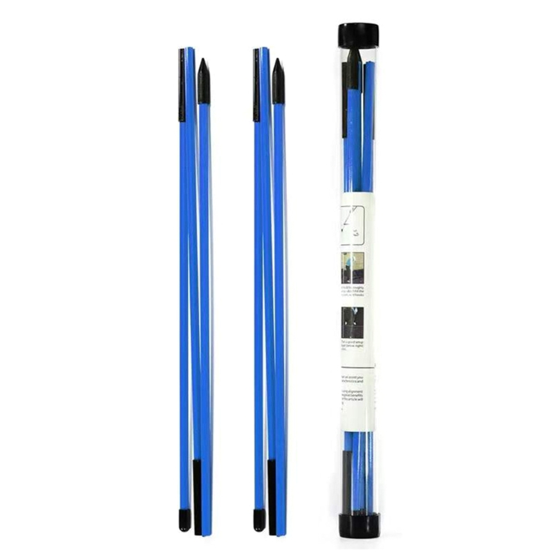 Bâtons de golf pliables, tiges d'entraînement, outils d'entraînement de swing, lot de 2, 11%: Bleu