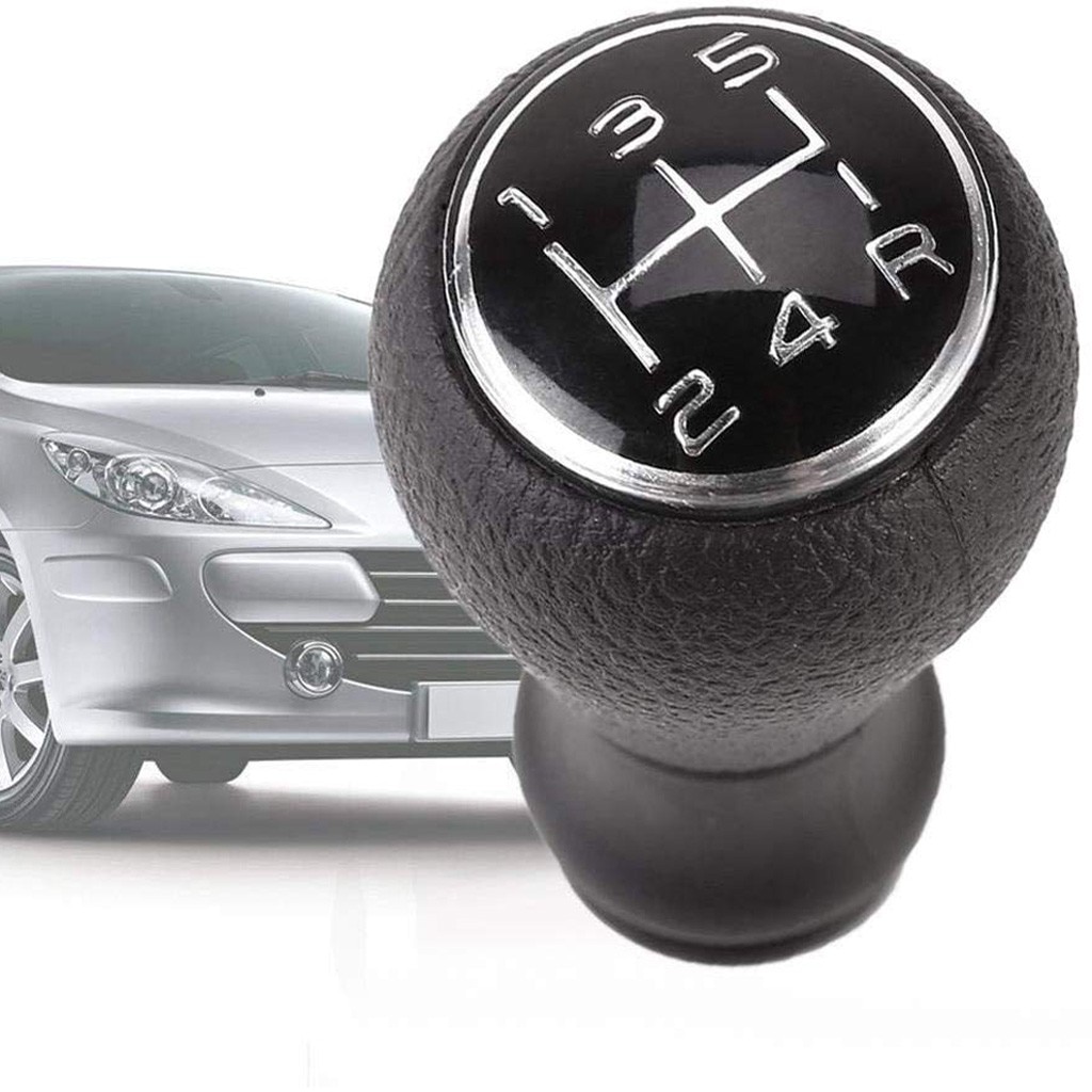 100% Auto Shift 5 Speed Pookknop, auto Pookknop Voor Citroen C1 C3 C4 Zwarte Zwart Lederen + Abs # P5