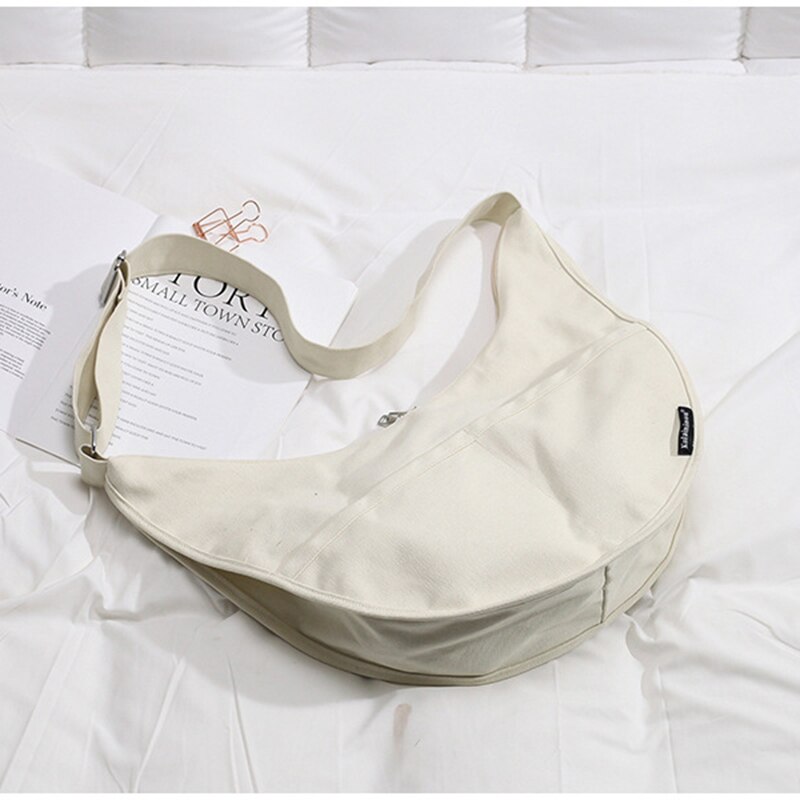 Ainvoev nuova borsa a tracolla monospalla moda selvaggia femminile di grande capacità borsa a tracolla in tela di grandi dimensioni in stile coreano