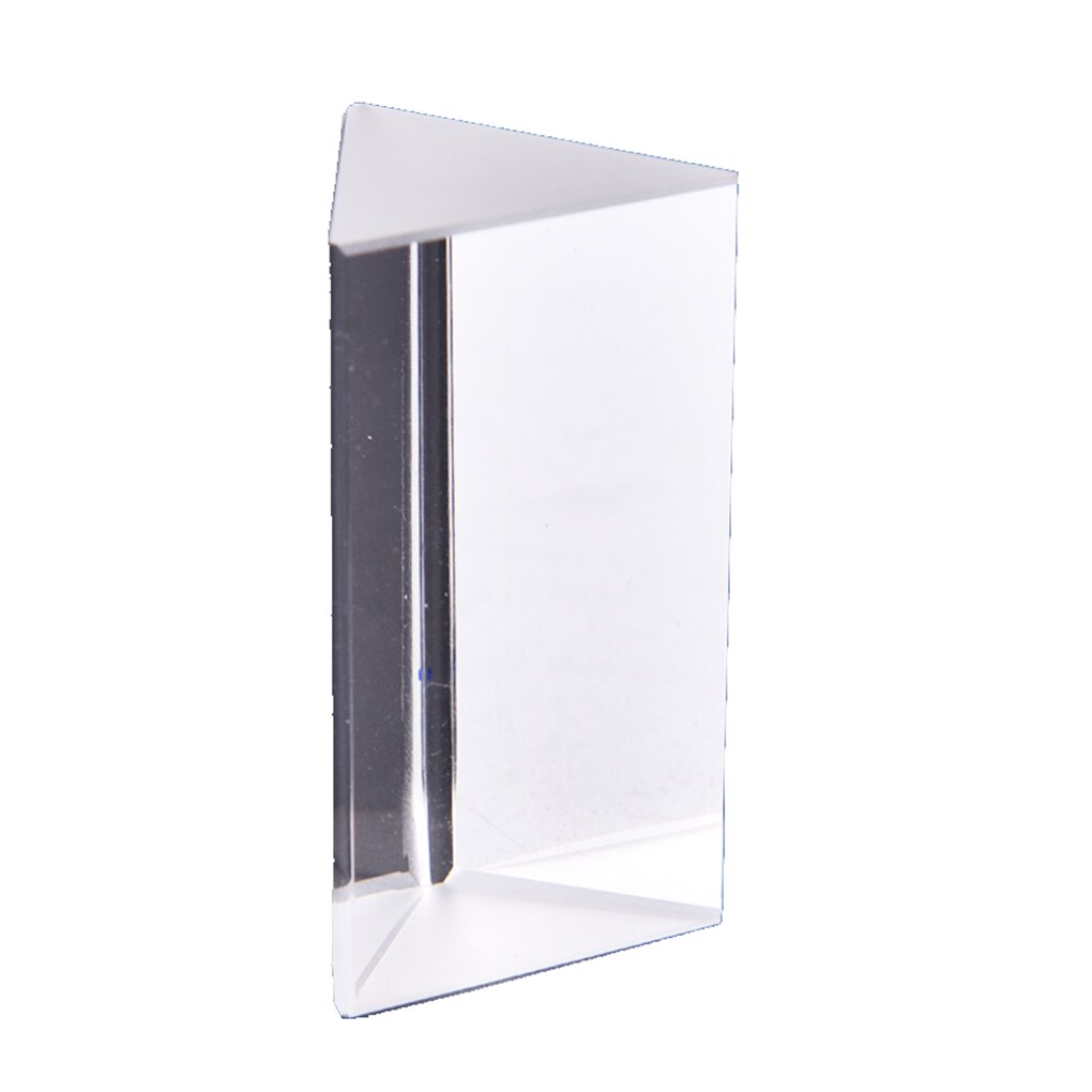 50x30x30x30mm Triangular Prism Optical Prisms Glass Physics Teaching Refracted Light Spectrum Children Students