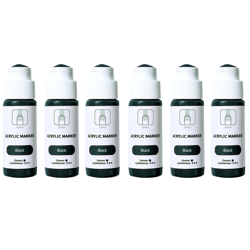 Marcadores de colores Jumbo Graffiti, punta de fieltro Jumbo, marcadores de pintura acrílica para pintura en roca, piedra, cerámica, vidrio, madera, lienzo, 18mm: Gris claro