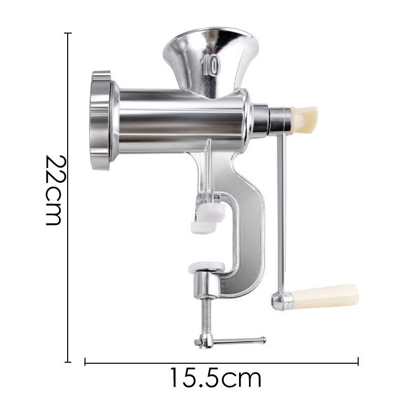 Kitchen Tools Manual Meat Grinder Hand Operated Beef Noodle Pasta Mincer Sausages Maker Gadgets Aluminum Grinding Machine: Manual Meat Grinder