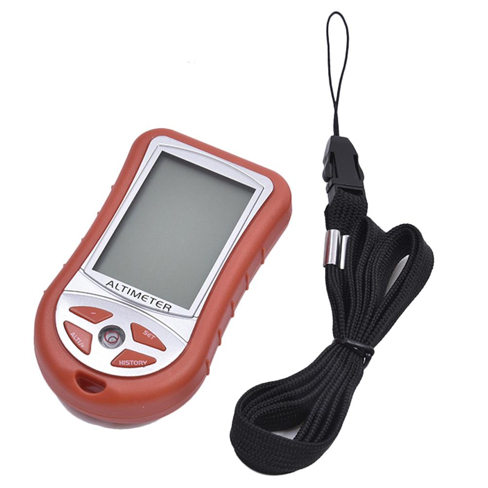 7-in-1 Altimeter Hand-held Electronic Height Altitude Meter Backlight Thermometer Outdoor Fishing Barometer Instrument Tool