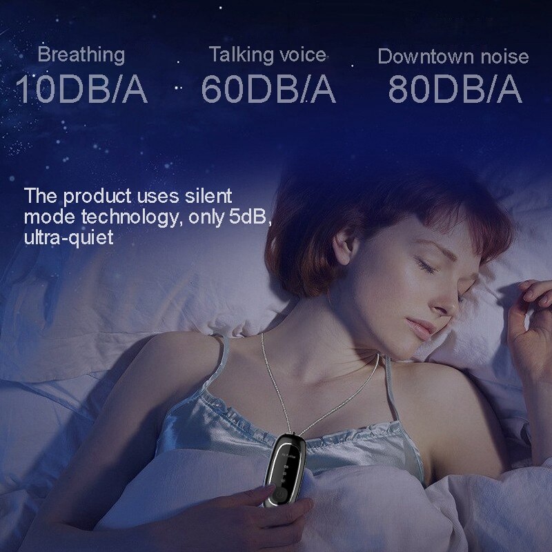 Personal Wearable Air Purifier Necklace Mini Portable Air Freshener Ionizer Negative Ion Generator Black