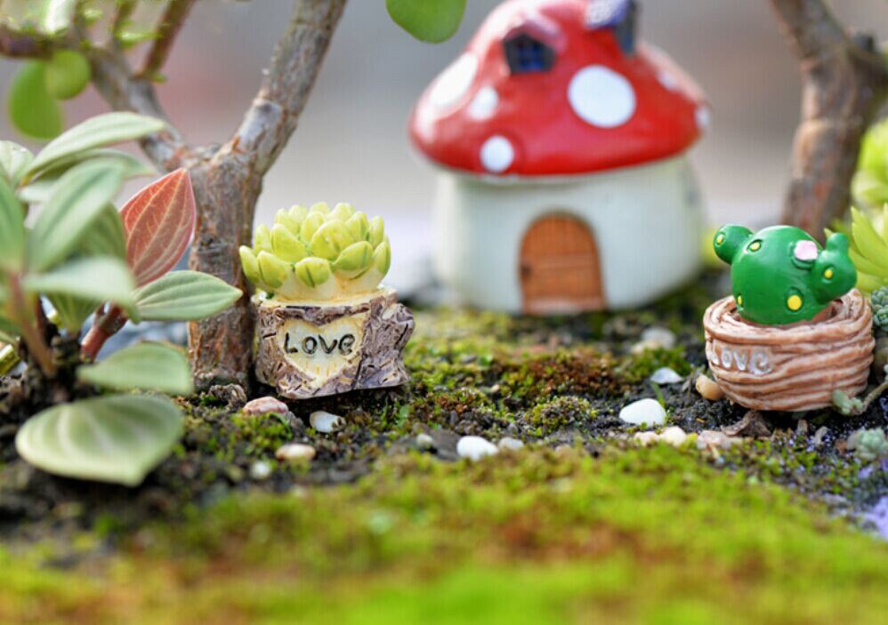 Levensechte Mini Kunstmatige Vlezige Cactus Plant Micro Landschap Decoratieve Miniatuur Beeldjes Diy Potplanten Tuin Home Decoratie/*