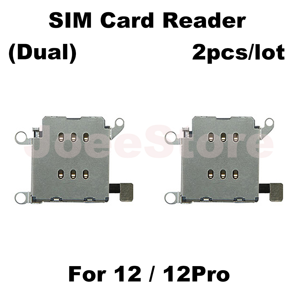 2 stuks simkaartlezer voor iphone 11 12 13 14 15 16 pro max, inclusief dual sim-kaartsleuf, interne simkaartadapter en flexkabel (vervangingsonderdelen).: Zwart