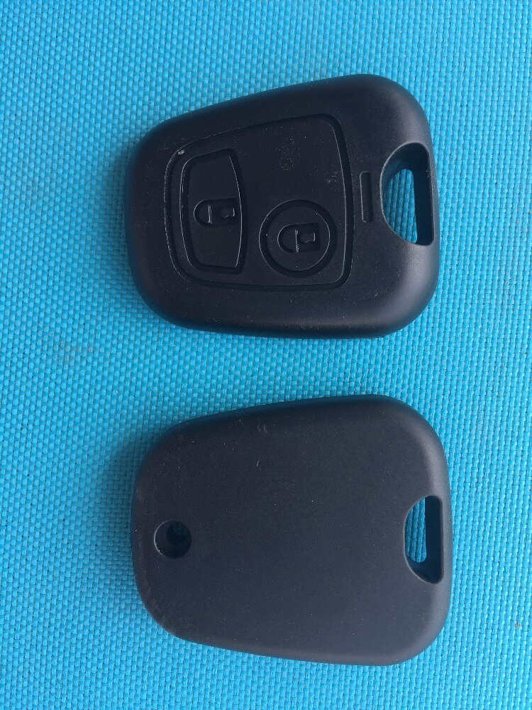 1pc udskiftningsetui til citroen  c1 c2 c3 c5 2 knapper fjernbetjening nøglering skal mikrokontakter uskårne  va2 blade uden logo autodel