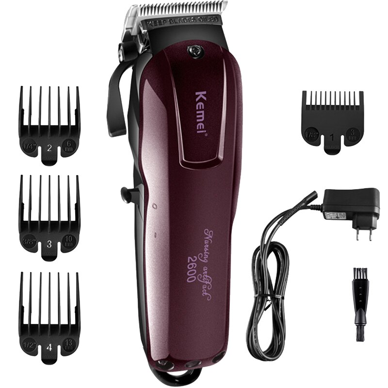 Tondeuse à cheveux de précision puissante barbier Kemel tondeuse professionnelle Kmei Cliper Trimer Kamei hommes coupe sans fil 0.1-3mm Drimmer