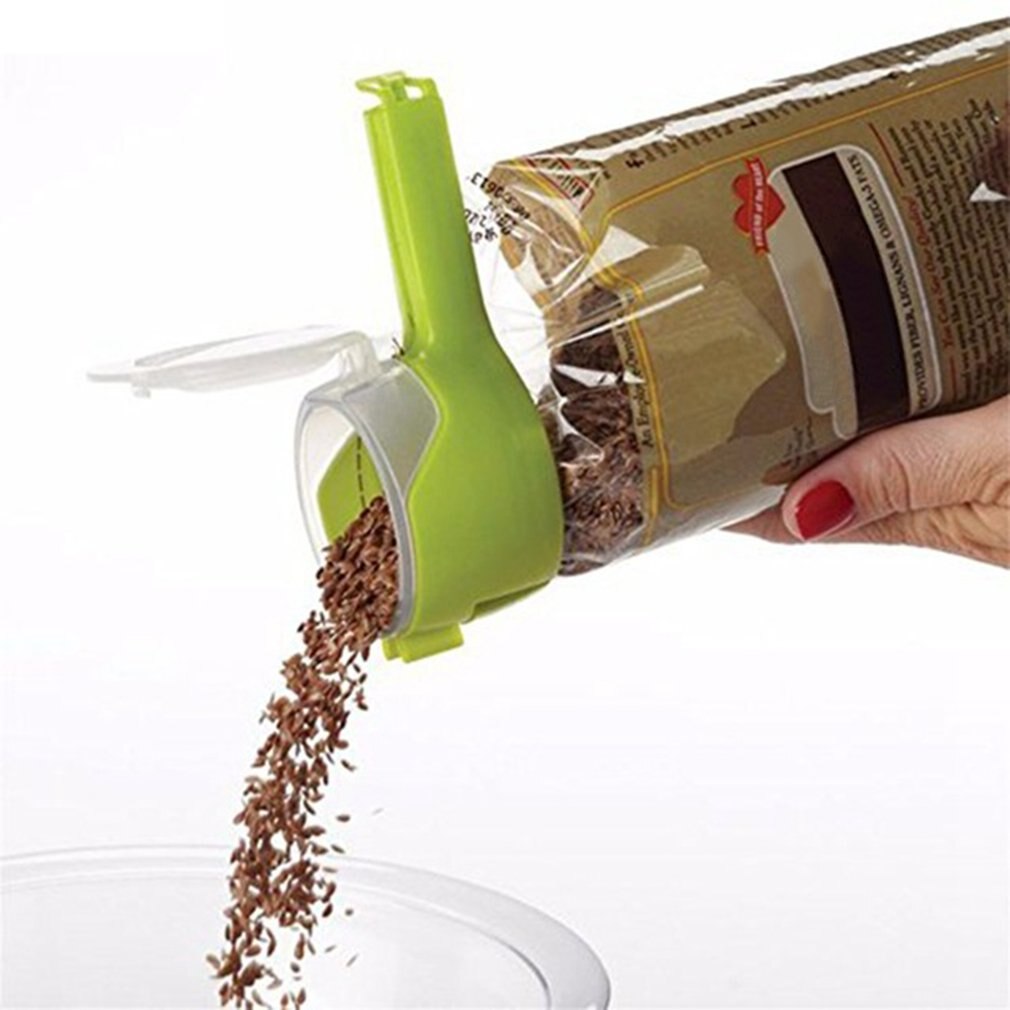 Bag Seal Clips Voedsel Afdichting Clip Sealer Snack Storage Klem Met Schenktuit Luchtdicht Grip Gereedschap Voor Keuken Home Office