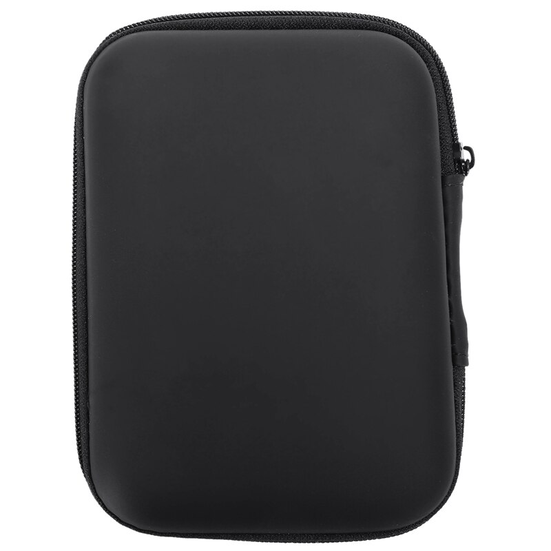 2X Portable Hard Disk Drive Shockproof Zipper Cover Bag Case 2.5Inch HDD Bag Hardcase Black