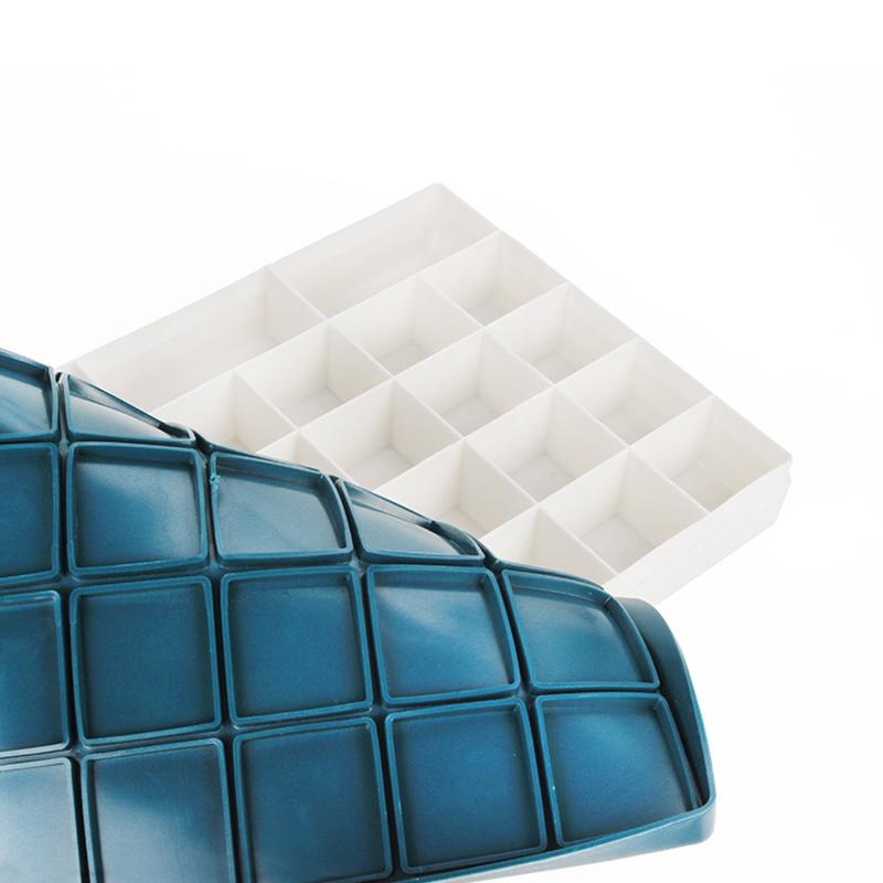 Compartment Palette Rubber Color Leaking Plastic Box For Watercolor Gouache Acrylic Oily Coatings Waterproof Pigment Palette