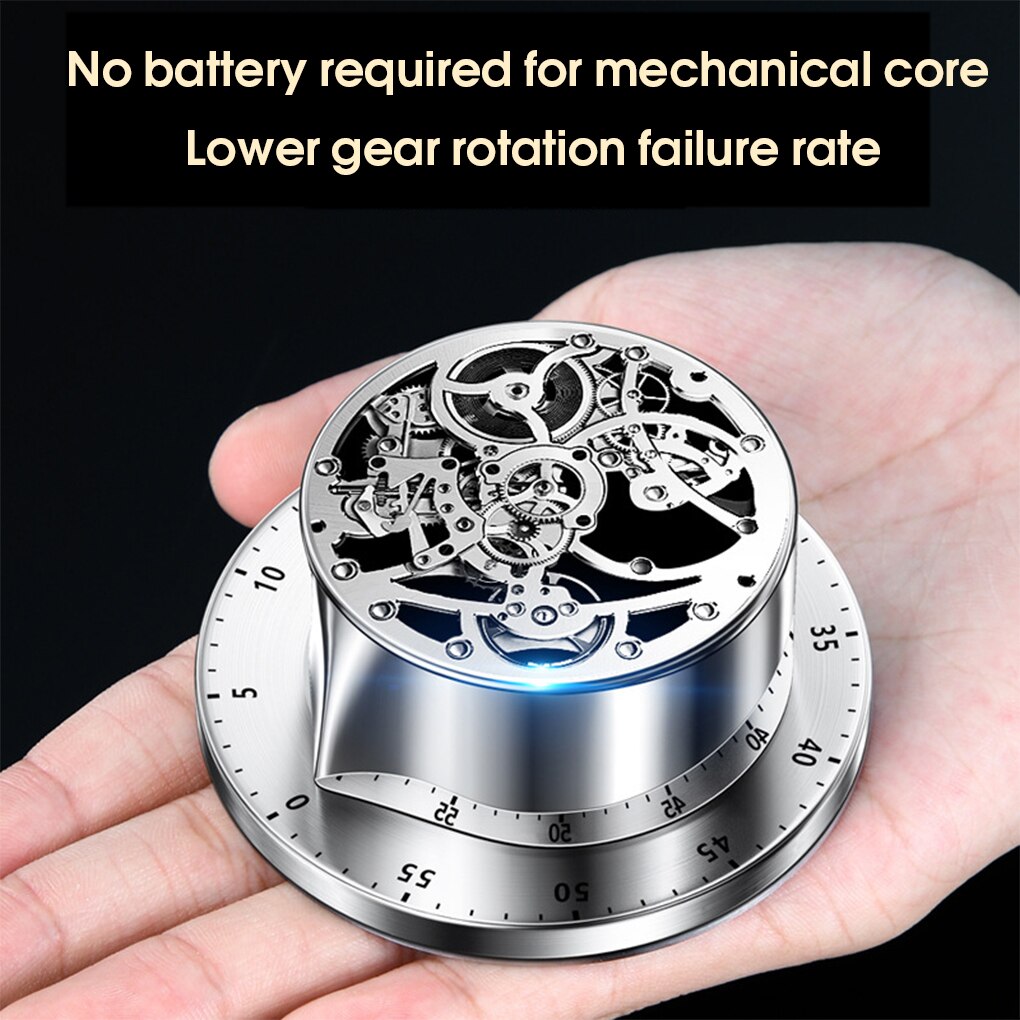 Kitchen Timer Precise Mechanical Alarm Rotated Portable Clock Countdown Timing Reminder Stop Watch Accessories